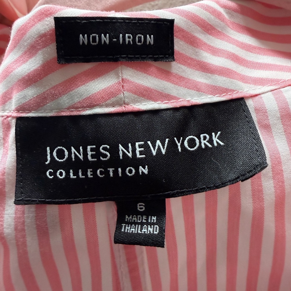 Jones New York Pink Striped Women's Vest Top - Picture 2 of 2